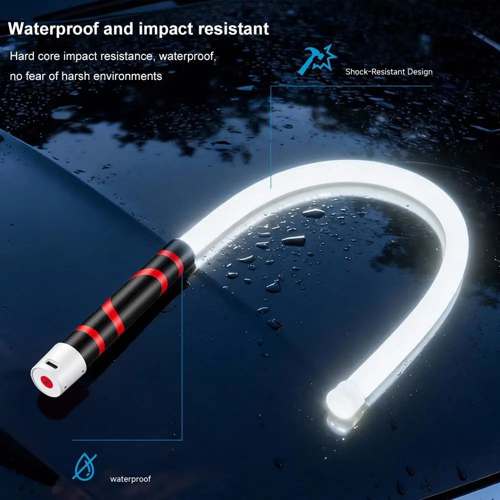 27" Flexible LED Work Light Multi-Function 800 LumensUSB-C Rechargeable 3 Modes Waterproof Outdoor Tool