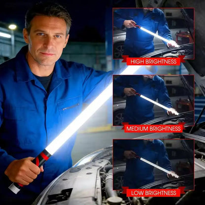 27" Flexible LED Work Light Multi-Function 800 LumensUSB-C Rechargeable 3 Modes Waterproof Outdoor Tool